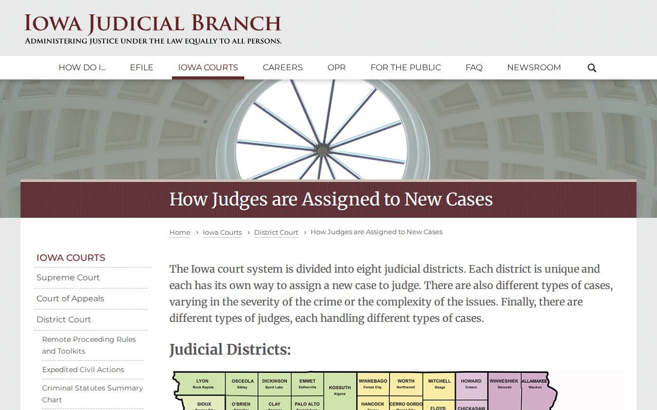 Iowa Judicial Branch explanation of judge and magistrate jurisdiction